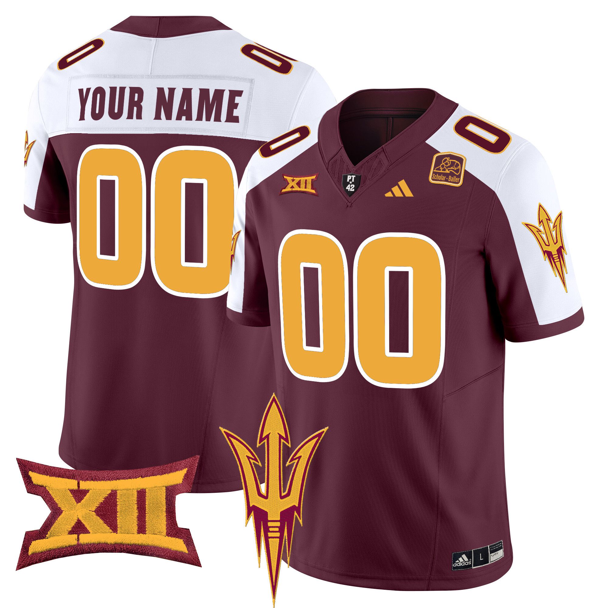 Men Arizona State Sun Devils Red 2024 Vapor Limited Custom NCAA Jersey